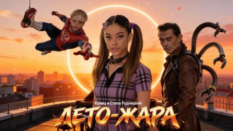 Кравц и Стёпа Рудницкий устроили разборки из-за актрисы в клипе Лето Жара от SFEROOM AI